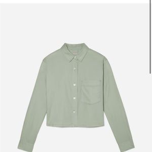 Everlane Way Short Shirt in Light Green